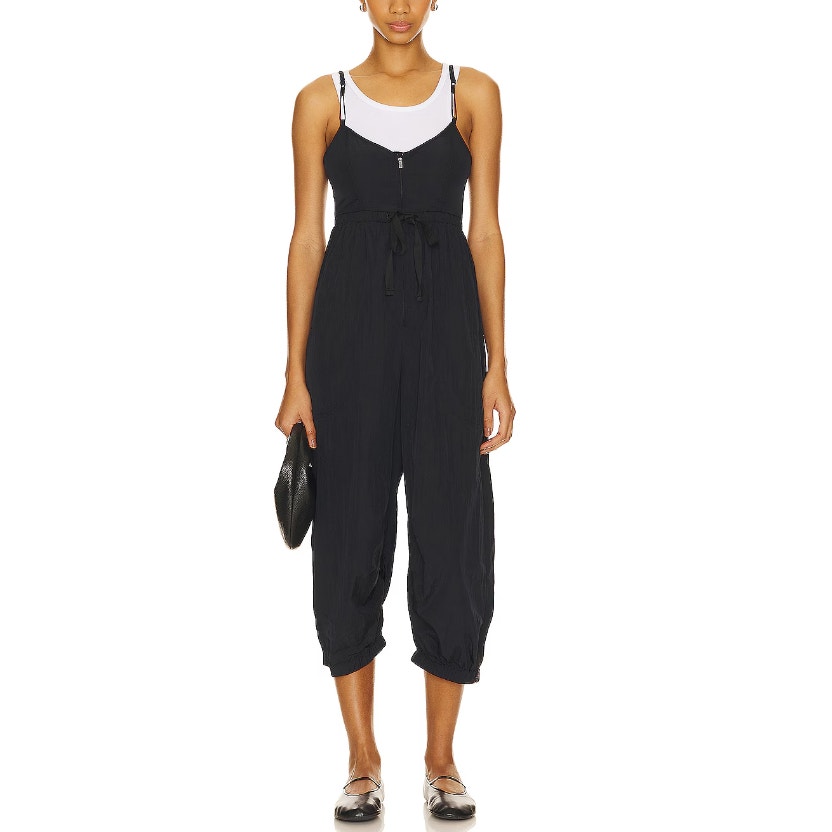 Free People X Fp Movement Women's Black Down To Earth Onsie Size S
